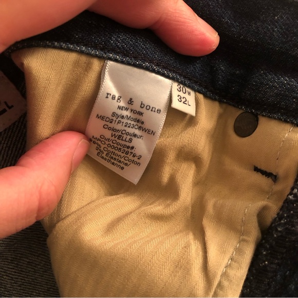 Rag & Bone Blue Fit 2 Jeans (30x32) - Picture 4 of 8